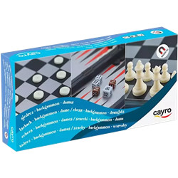 3 JEUX MAGNÉTIQUES : ÉCHECS, DAMES ET BACKGAMMON