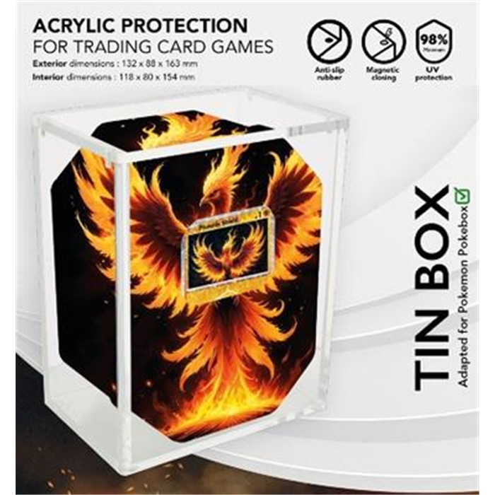 ACRYLIC CASE MAGNETIC - POKEMON TIN BOX ACRYLIC CASE MAGNETIC - POKEMON TIN BOX