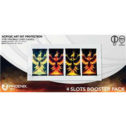 ACRYLIC CASE - POKEMON 4 SLOTS BOOSTER PACK HOLDER