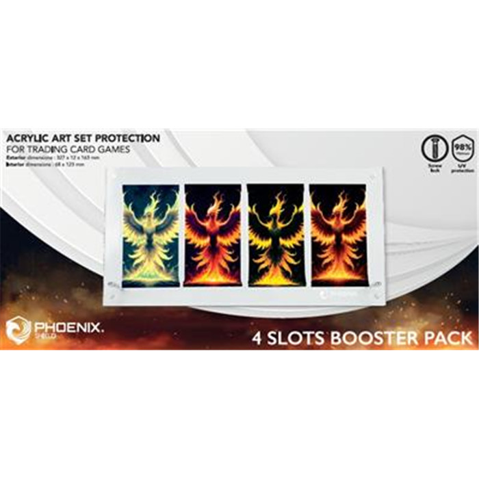 ACRYLIC CASE - POKEMON 4 SLOTS BOOSTER PACK HOLDER ACRYLIC CASE - POKEMON 4 SLOTS BOOSTER PACK HOLDER