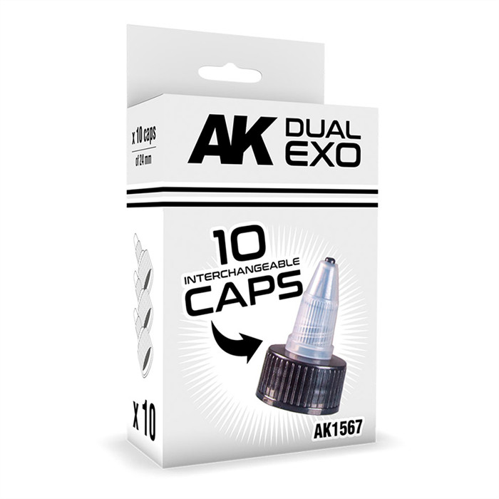 AK - SET OF 10 DUAL EXO INTERCHANGEABLE CAPS AK - SET OF 10 DUAL EXO INTERCHANGEABLE CAPS