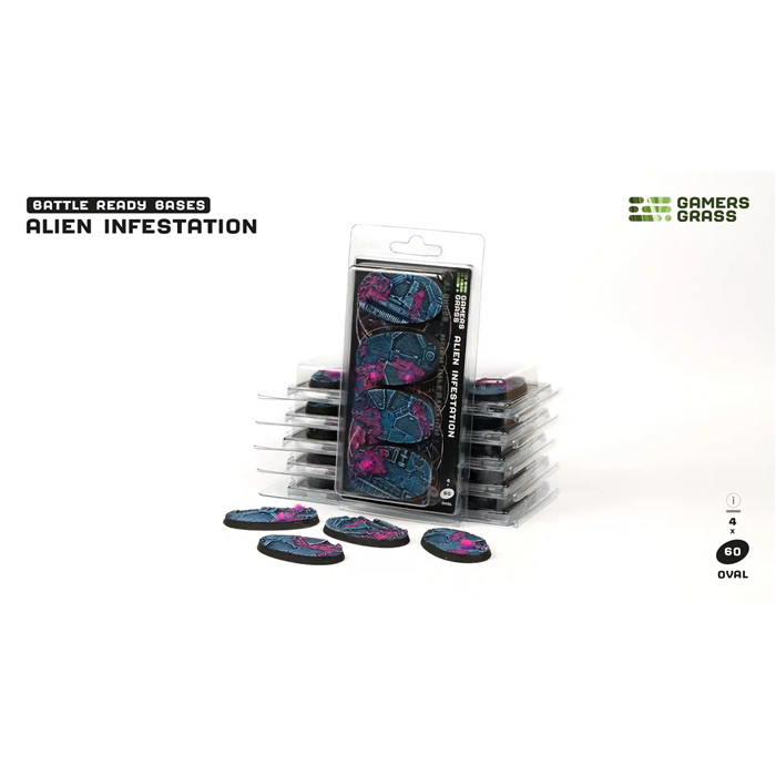 ALIEN INFESTATION BASES - OVAL 60MM ALIEN INFESTATION BASES - OVAL 60MM