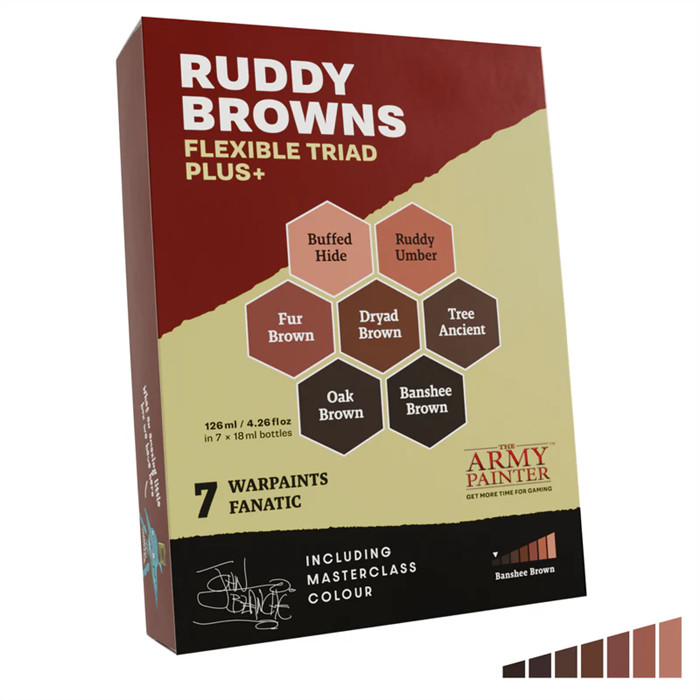 ARMY PAINTER - RUDDY BROWNS FLEXIBLE TRIAD PLUS+ ARMY PAINTER - RUDDY BROWNS FLEXIBLE TRIAD PLUS+