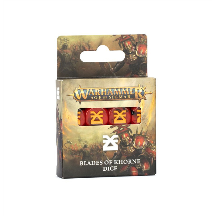 BLADES OF KHORNE DICE BLADES OF KHORNE DICE