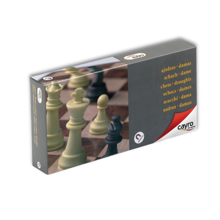 CAYRO MAGNETIC CHESS AND DRAUGHTS MEDIUM CAYRO MAGNETIC CHESS AND DRAUGHTS MEDIUM