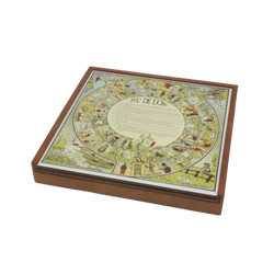 COFFRET SAPELLY 5 JEUX VINTAGE AVEC PLATEAU COULISSANT
