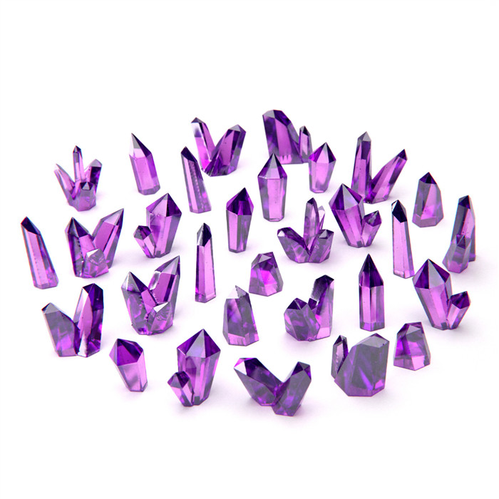 CRISTAUX DE RÉSINE VIOLET - MOYEN CRISTAUX DE RÉSINE VIOLET - MOYEN