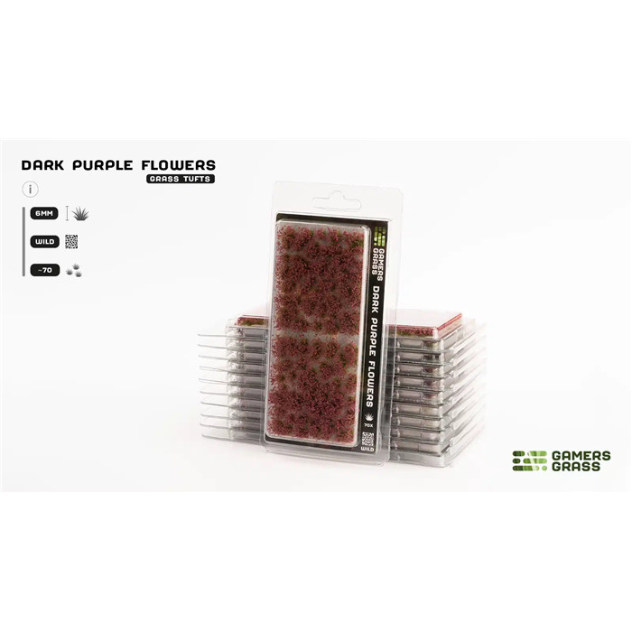 DARK PURPLE FLOWERS - WILD DARK PURPLE FLOWERS - WILD