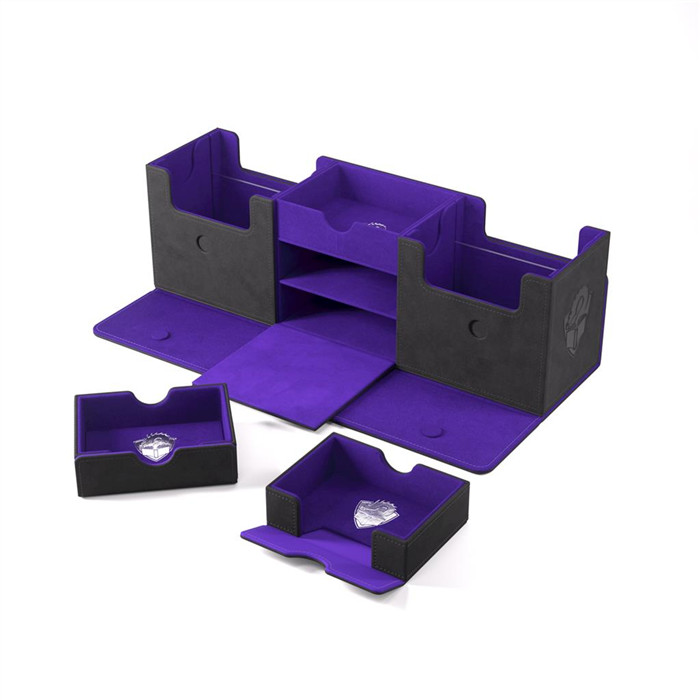 DECK BOX - GAMEGENIC - BLACK/PURPLE -THE ACADEMIC 266+ XL DECK BOX - GAMEGENIC - BLACK/PURPLE -THE ACADEMIC 266+ XL