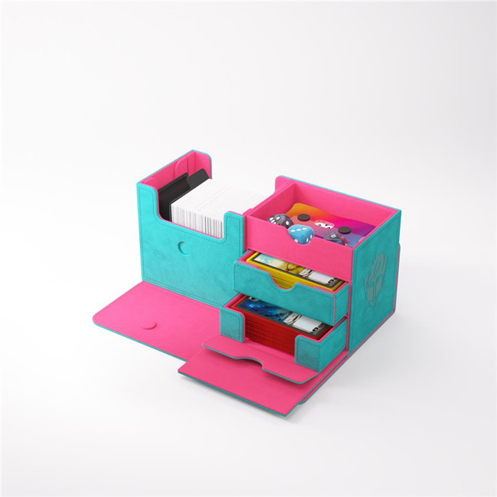DECK BOX - GAMEGENIC - TEAL/PINK -THE ACADEMIC 133+ XL DECK BOX - GAMEGENIC - TEAL/PINK -THE ACADEMIC 133+ XL
