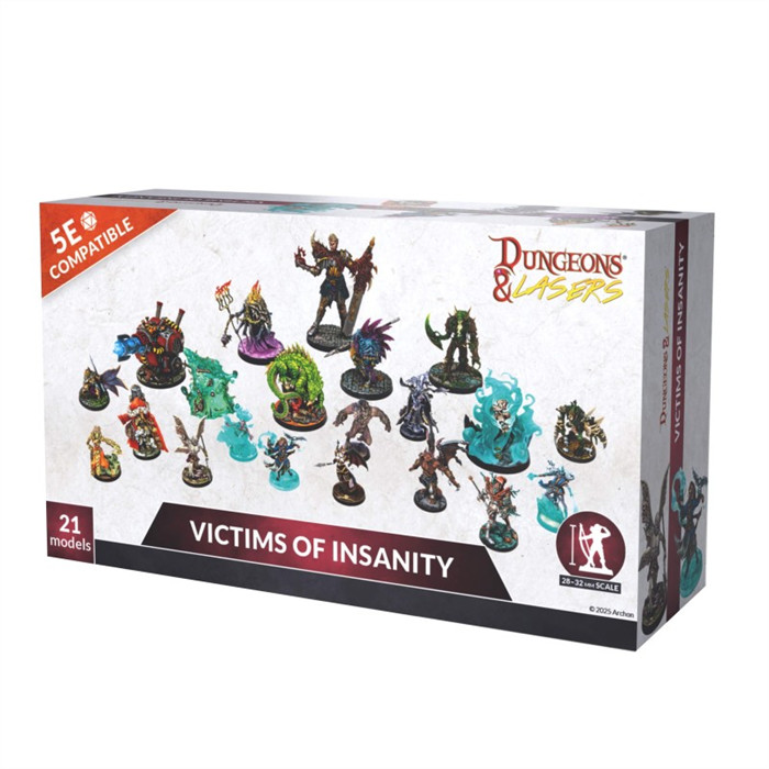DUNGEONS & LASERS - FIGURINES - VICTIMS OF INSANITY DUNGEONS & LASERS - FIGURINES - VICTIMS OF INSANITY