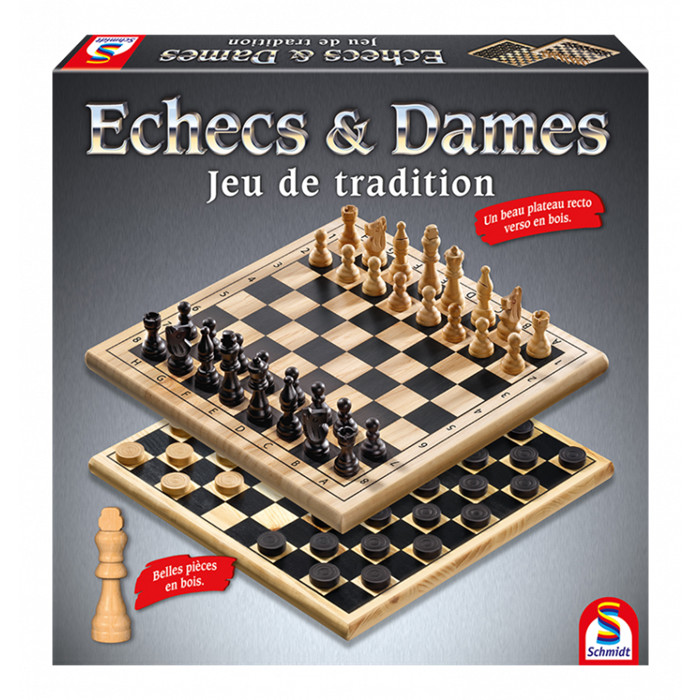 ÉCHECS & DAMES - JEU DE TRADITION ÉCHECS & DAMES - JEU DE TRADITION
