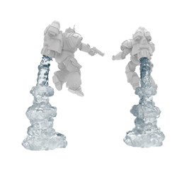 FUMÉES POUR RÉACTEUR DORSAL TRANSPARENTE AVEC ANNEAUX (MODULAIRE) 1:48