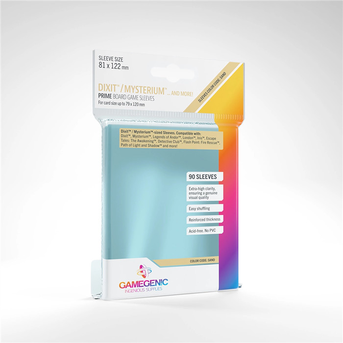 GAMEGENIC - PRIME BOARD GAME SLEEVES - 81X122 GAMEGENIC - PRIME BOARD GAME SLEEVES - 81X122