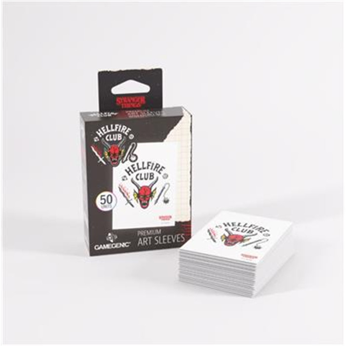 GAMEGENIC - STRANGER THINGS - HELLFIRE CLUB ART SLEEVES HELLFIRE CLUB GAMEGENIC - STRANGER THINGS - HELLFIRE CLUB ART SLEEVES HELLFIRE CLUB