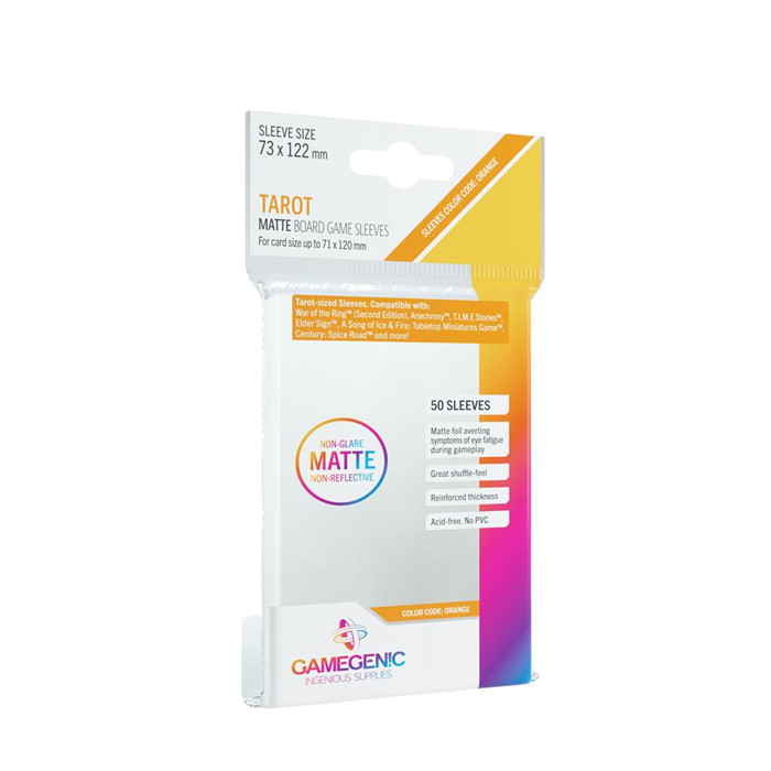 GM - 50 TAROT SLEEVES MATTE 73X122 GM - 50 TAROT SLEEVES MATTE 73X122
