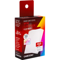 GM - BOARD GAME SLEEVES MINI EUROPEAN CLEAR 46X71
