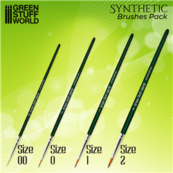 GREEN SERIES PINCEAU SYNTHÉTIQUE - PACK 4
