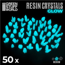 GSW - CRISTAUX DE RÉSINE BLEU TURQUOISE GLOW - MOYEN