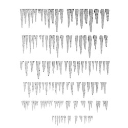 GSW - SET IMPRIMÉ EN 3D - STALACTITES ET GLAÇONS EN RÉSINE