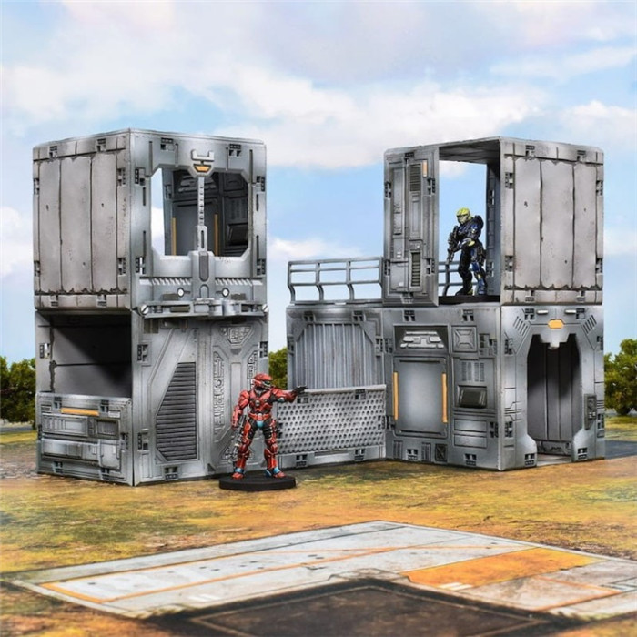 HALO FLASHPOINT - OUTPOST BUILDABLE TERRAIN SET HALO FLASHPOINT - OUTPOST BUILDABLE TERRAIN SET