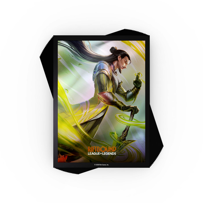 LOL - RIFTBOUND - SET 3: UNLEASHED ART SLEEVES MASTER YI, WUJU MASTER LOL - RIFTBOUND - SET 3: UNLEASHED ART SLEEVES MASTER YI, WUJU MASTER