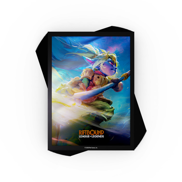 LOL - RIFTBOUND - SET 3: UNLEASHED ART SLEEVES POPPY, KEEPER OF THE HAMMER LOL - RIFTBOUND - SET 3: UNLEASHED ART SLEEVES POPPY, KEEPER OF THE HAMMER