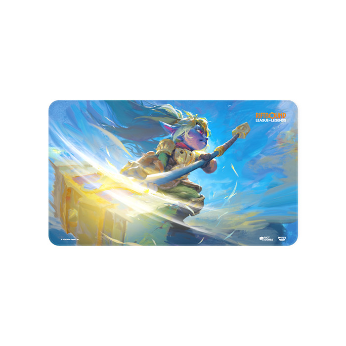 LOL - RIFTBOUND - SET 3: UNLEASHED PLAYMAT POPPY, KEEPER OF THE HAMMER LOL - RIFTBOUND - SET 3: UNLEASHED PLAYMAT POPPY, KEEPER OF THE HAMMER