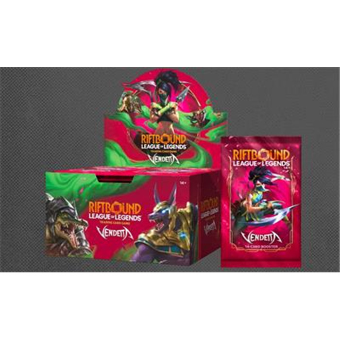 LOL - RIFTBOUND - SET 4: VENDETTA BOOSTER DISPLAY LOL - RIFTBOUND - SET 4: VENDETTA BOOSTER DISPLAY