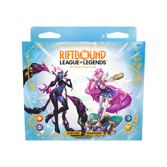 LOL - RIFTBOUND - SET 5: RADIANCE SHOWDOWN DECKS - EVELYNN VS SERAPHINE LOL - RIFTBOUND - SET 5: RADIANCE SHOWDOWN DECKS - EVELYNN VS SERAPHINE