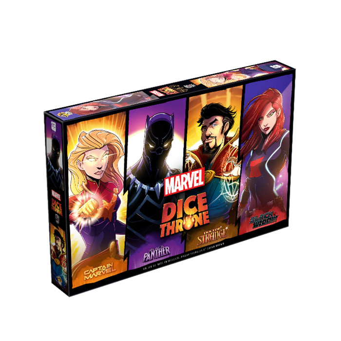 MARVEL DICE THRONE - BLACK PANTHER, CAPTAIN MARVEL, BLACK WIDOW, DR STRANGE MARVEL DICE THRONE - BLACK PANTHER, CAPTAIN MARVEL, BLACK WIDOW, DR STRANGE