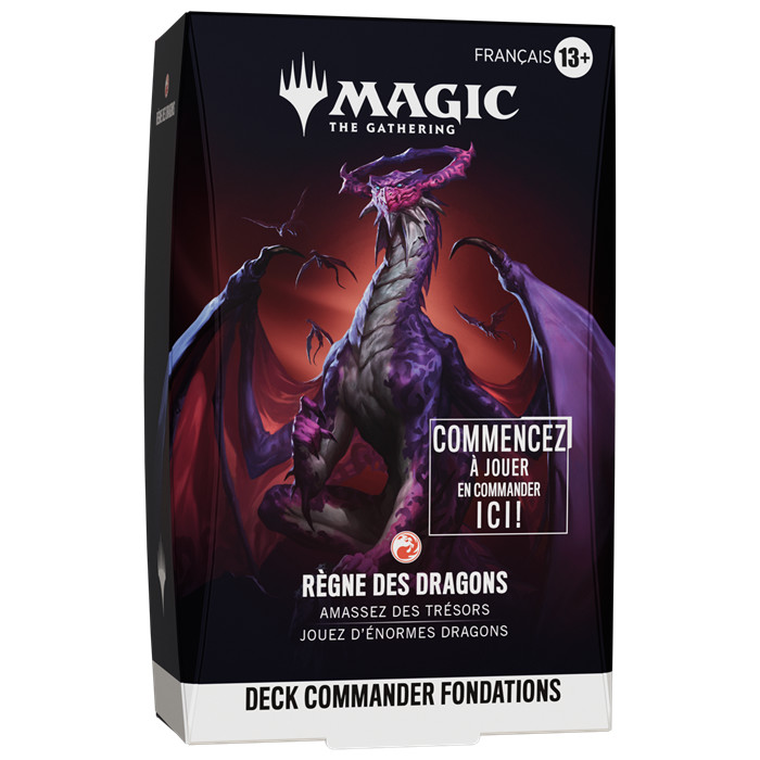 MTG - DECK COMMANDER FONDATIONS RÈGNE DES DRAGONS MTG - DECK COMMANDER FONDATIONS RÈGNE DES DRAGONS