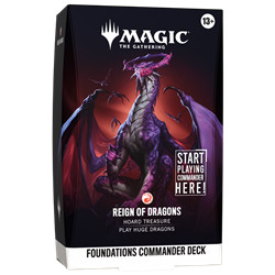 MTG - FOUNDATIONS COMMANDER DECK REIGN OF DRAGONS