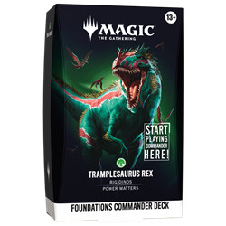 MTG - FOUNDATIONS COMMANDER DECK TRAMPLESAURUS REX