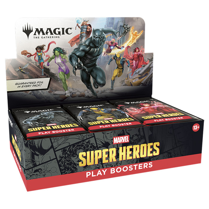 MTG - MARVEL SUPER HEROES PLAY BOOSTER DISPLAY MTG - MARVEL SUPER HEROES PLAY BOOSTER DISPLAY