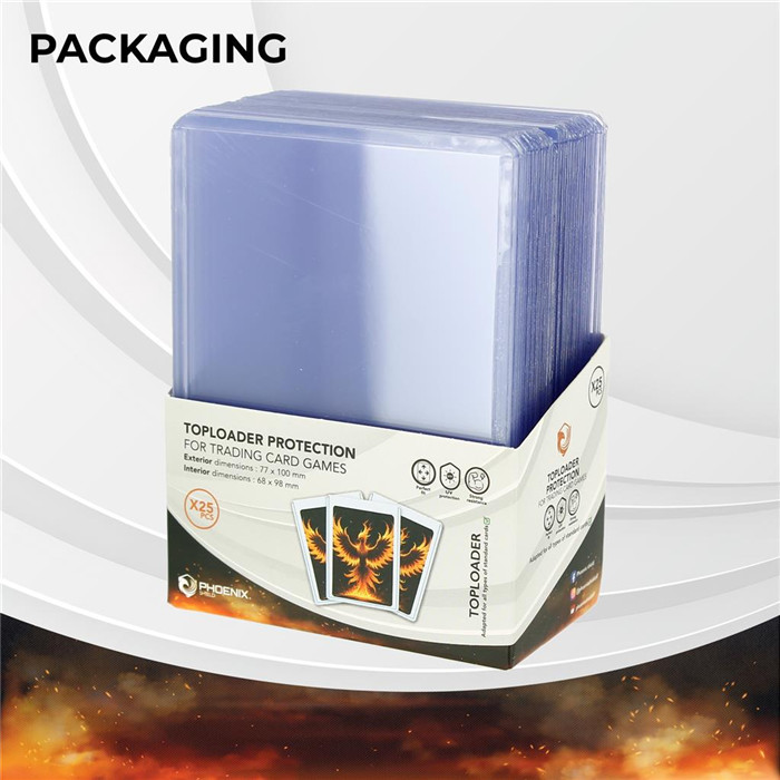 PHOENIX SHIELD - TOPLOADER - STANDARD (25 SLEEVES PACK) PHOENIX SHIELD - TOPLOADER - STANDARD (25 SLEEVES PACK)