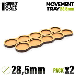 PLATEAUX DE MOUVEMENT MDF - SKIRMISH AOS 28.5MM 5X2