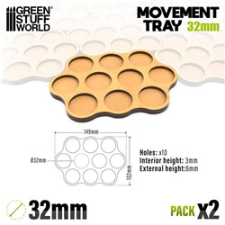 PLATEAUX DE MOUVEMENT MDF - SKIRMISH AOS 32MM 3X4X3