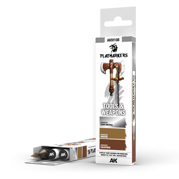 PLAYMARKERS SET - TOOLS & WEAPONS (3 REF.) PLAYMARKERS SET - TOOLS & WEAPONS (3 REF.)