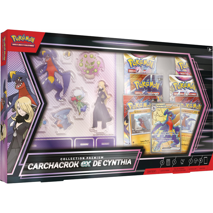 POKÉMON - COFFRET PREMIUM - CARCHACROC EX DE CYNTHIA POKÉMON - COFFRET PREMIUM - CARCHACROC EX DE CYNTHIA