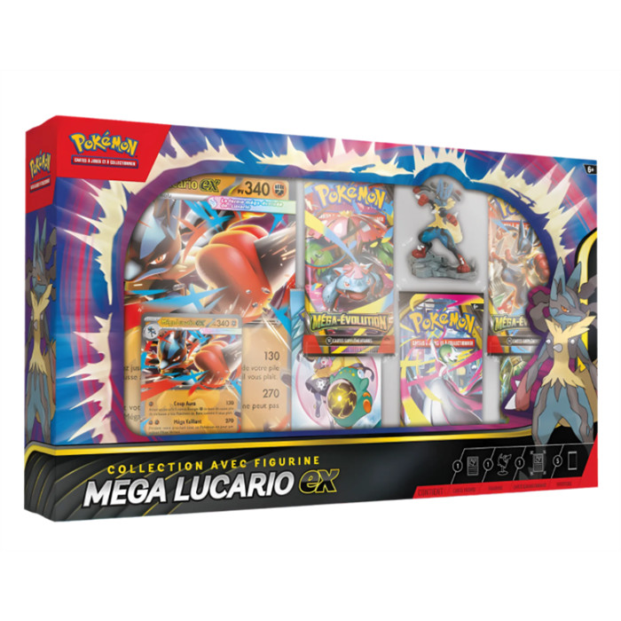 POKÉMON COFFRET PREMIUM FIGURINE POKÉMON - MEGA LUCARIO POKÉMON COFFRET PREMIUM FIGURINE POKÉMON - MEGA LUCARIO