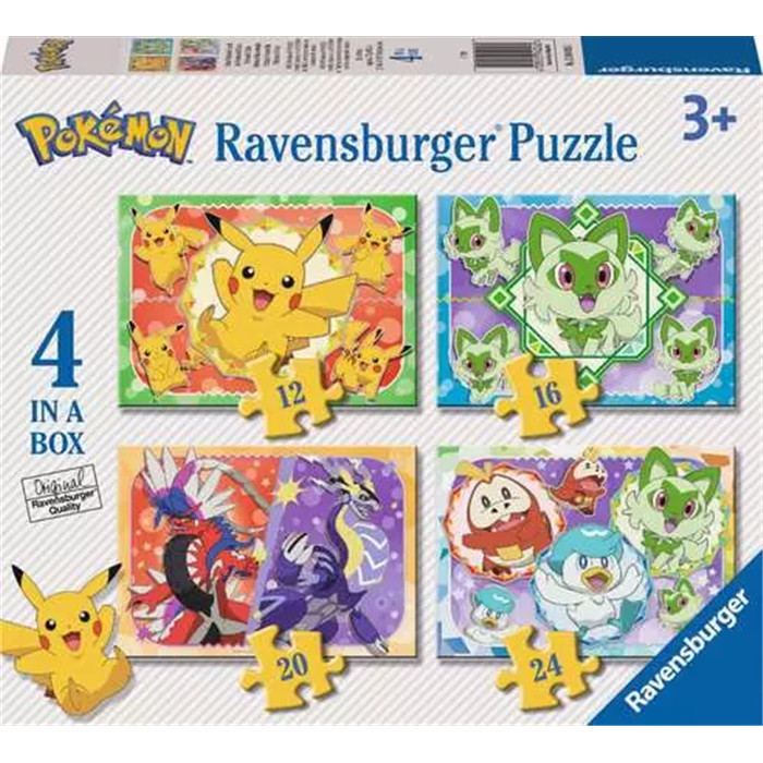 PUZZLE : COFFRET 4 PUZZLES POKÉMON PUZZLE : COFFRET 4 PUZZLES POKÉMON