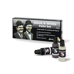 SCALECOLOR : BLACK & WHITE PAINT SET