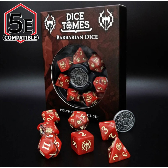 SET DE DÉS D&D - BARBARE SET DE DÉS D&D - BARBARE