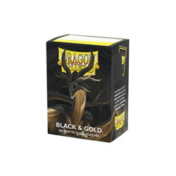 SLEEVE 100 DS - MATTE DUAL - BLACK & GOLD