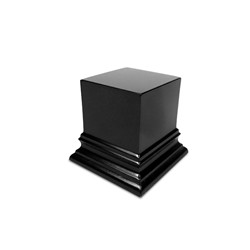 SOCLE EN BOIS DE PRÉSENTATION CARRÉ 5X5 CM - NOIR