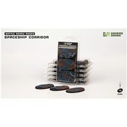 SPACESHIP CORRIDOR BASES - OVAL 75MM