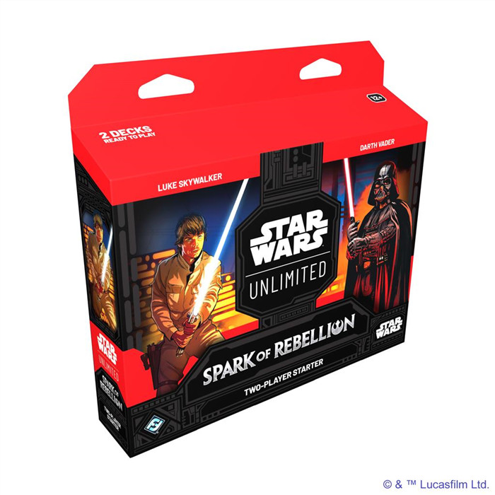 STAR WARS UNLIMITED - SPARK OF REBELLION - 2 PLAYERS STARTER KIT STAR WARS UNLIMITED - SPARK OF REBELLION - 2 PLAYERS STARTER KIT