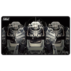 UP - BROTHERHOOD OF STEEL BLACK-STITCHED PLAYMAT FOR BETHESDA - FALLOUT