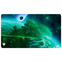 UP - EDGE OF ETERNITIES PLAYMAT MYTHIC LAND GREEN